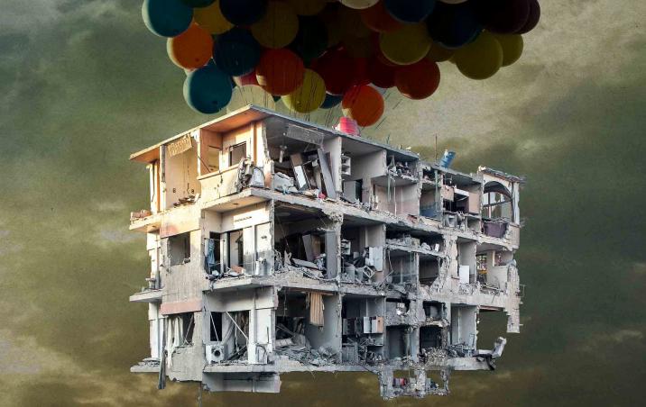 (c) Artworks courtesy Galerie Kornfeld/ Tammam Azzam - Damascus Fotomontage 120x100 cm